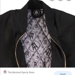NWT barstool sport black bomber jacket